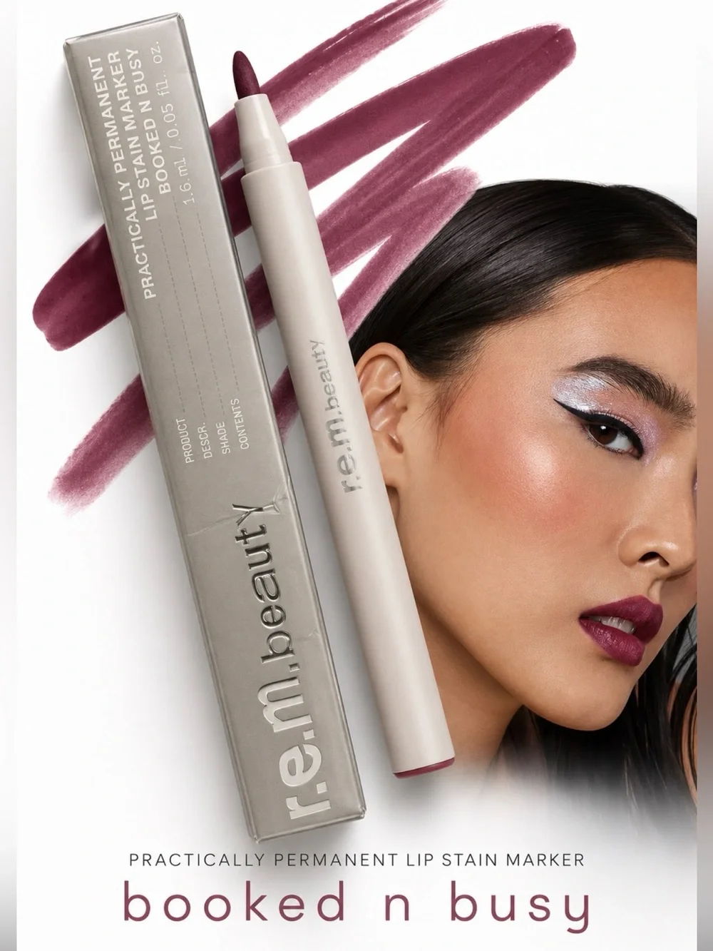 💋 REM Beauty Booked & Busy Practically Permanent Lip Stain Marker | New in Box